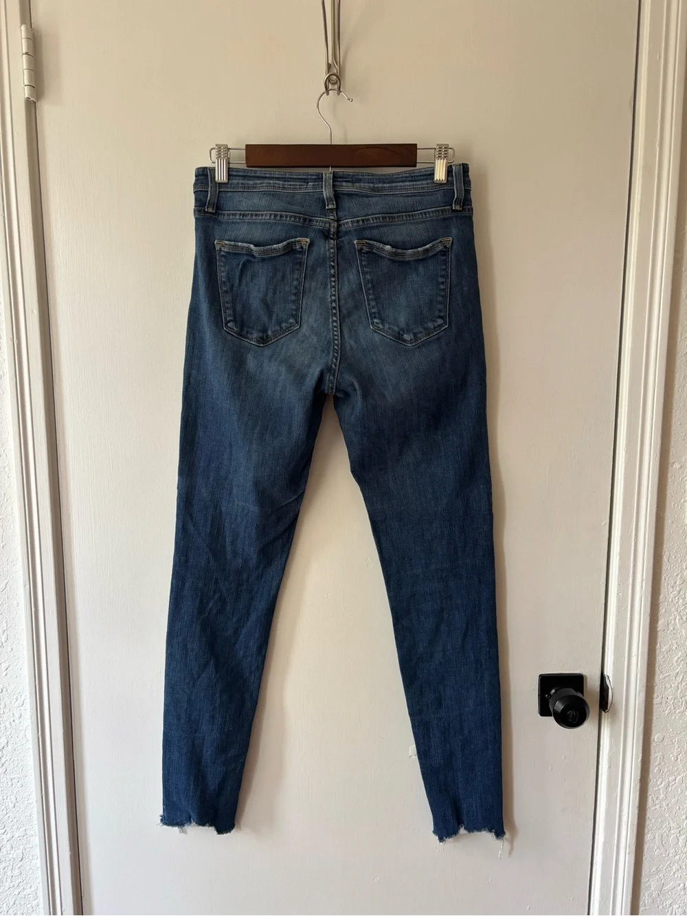 Flying Monkey Skinny Jeans — Blue Denim
